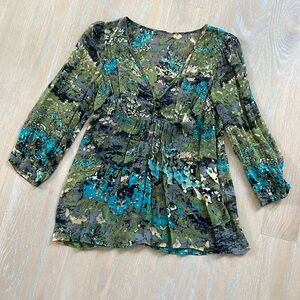 Tracy Reese silk tunic blouse